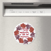 Pesach Matzah Maror - Hebräischer Pessach Seder Magnet (In Situ (Geschirrspüler))