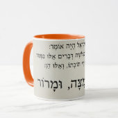 Pesach - Pasover Haggadah Words Hebräischer Kaffee Tasse (Vorderseite Links)