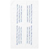 Pesach - Pessach-Hebräische Seder-Bühnen in Blau Tischdecke (Vorderseite)