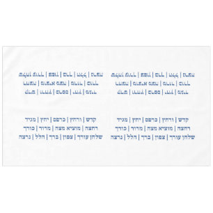 Pesach - Pessach-Hebräische Seder-Bühnen in Blau Tischdecke