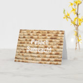 Pesach Sameach Matzah-Grußkarte Karte (Gelbe Blume)