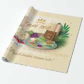 Pesach Seder Kosher sechs verschiedene Pessach-Leb Geschenkpapier (Ungerollt)
