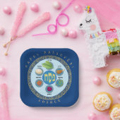 Pesach Seder Kosher sechs verschiedene Pessach-Leb Pappteller (Party)