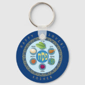 Pesach Seder Kosher sechs verschiedene Pessach-Leb Schlüsselanhänger (Vorderseite)