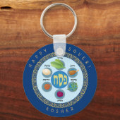 Pesach Seder Kosher sechs verschiedene Pessach-Leb Schlüsselanhänger (Vorderseite)