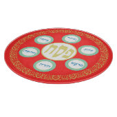 Pesach Seder Kosher sechs verschiedene Pessach-Leb Schneidebrett (Ecke)