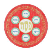 Pesach Seder Kosher sechs verschiedene Pessach-Leb Schneidebrett (Vorderseite)