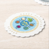 Pesach Seder Kosher sechs verschiedene Pessach-Leb Untersetzer (angewinkelt)