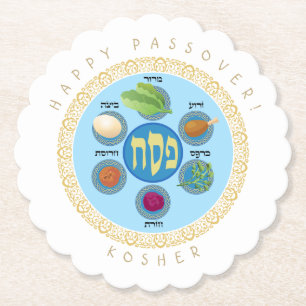 Pesach Seder Kosher sechs verschiedene Pessach-Leb Untersetzer