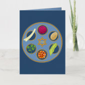 Pesach Seder Plate Happy Pessach Jüdischer (Vorderseite)