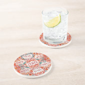 Pesach Seder Plate Hebrew Passover Gift Ke'arah Getränkeuntersetzer (Seite)