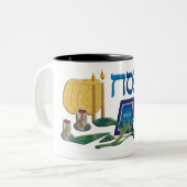 Pesach Zweifarbige Tasse (Vorderseite Links)