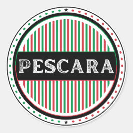 Pescara City Pride Emblem – Italienische Identität Runder Aufkleber