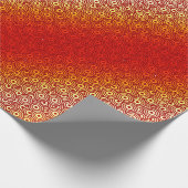 Pescara Feuer-rotes Gelb Geschenkpapier (Ecke)