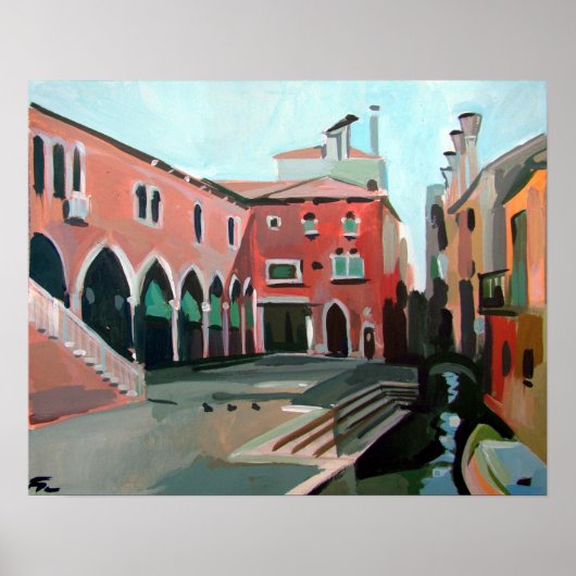 Pescheria di Rialto Malerei Poster (Vorne)