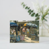 Peschiera, Gardasee, Markt Postkarte (Stehend Vorderseite)