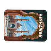 Peshawar Pakistan Reisen Kunst Vintag Magnet (Horizontal)