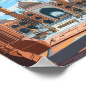 Peshawar Pakistan Reisen Kunst Vintag Poster (Ecke)