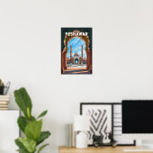 Peshawar Pakistan Reisen Kunst Vintag Poster (Heimbüro)