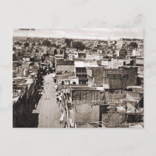 Peshawar Postkarte (Vorderseite)