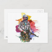 Peshmerga Freiheit Warrior.png Postkarte (Vorne/Hinten)