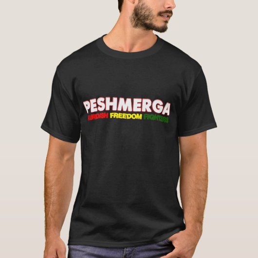 Peshmerga KURDISCHE FREIHEITS-KÄMPFER T-Shirt (Vorderseite)