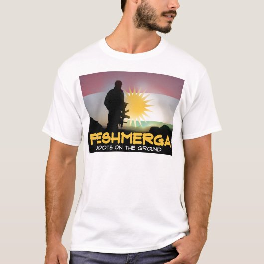 Peshmerga - Stiefel aus den Grund T-Shirt (Vorderseite)