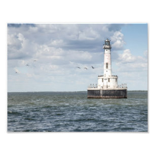 Peshtigo Reef Lighthouse Print Fotodruck