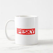 Pesky-Briefmarke Kaffeetasse (Links)