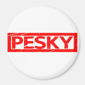 Pesky-Briefmarke Magnet (Vorne)