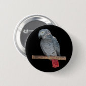 Pesky Parrot Abzeichen Button (Vorne & Hinten)