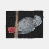 Pesky Parrot Fleece Blanket (Vorderseite (Horizontal))