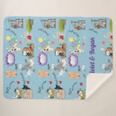 Pesonalisierte Schäferblase für Ihr Kind Sherpadecke (Vorderseite (Horizontal))