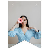 Pesonalisiertes Foto 30. Geburtstagsbanner Wimpelkette (Erste Fahne)