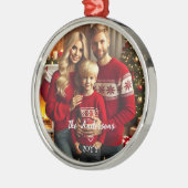 Pesonalisiertes Foto Ornament Aus Metall (Links)