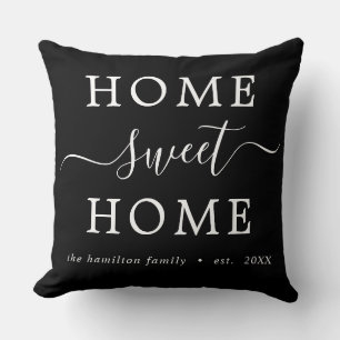 Pesonalized B&W Zuhause Swelow Zuhause Kissen