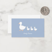 Pesonalized Baby Duckling Vielen Dank Hinweis Kart Mitteilungskarte (Vorderseite/Rückseite Beispiel)