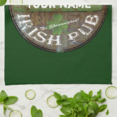 Pesonalized irisches Kneipenzeichen Küchentuch (Gefaltet)