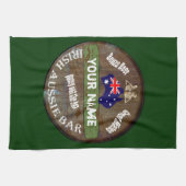 Pesonalized Irish Aussie Pub-Zeichen Küchentuch (Horizontal)