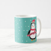 Pesonalized Niedlich Small Christmas Penquin Kaffeetasse (VorderseiteRechts)