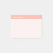 Pesonalized Pink Sticky Post-it Klebezettel (Vorderseite)