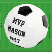 Pesonalized Soccer Ball Player Name MVP