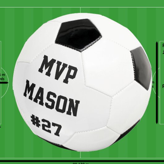 Pesonalized Soccer Ball Player Name MVP