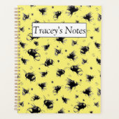 Pesonisierte Bienenplanerin | Weihnachtsgeschenk f Planer (Vorderseite)