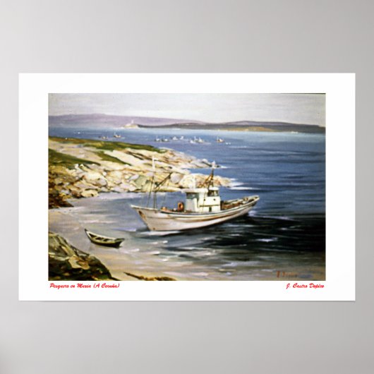 Pesquero en Muxía Poster (Vorne)