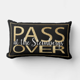 Pessach 13 x 21 Pillow Passover Classic Gold Lendenkissen