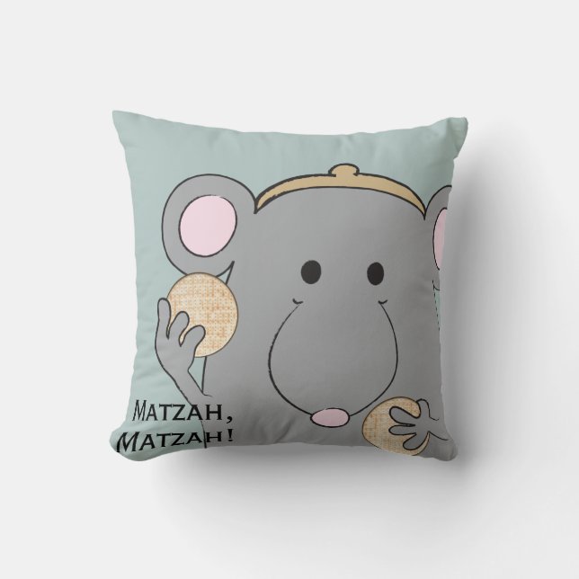 Pessach 16/16" Kissen "Matzah, Matzah!" (Vorderseite)