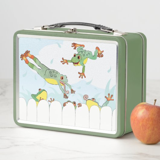 Pessach 5 Frösche Metall Brotdose (Beispiel)