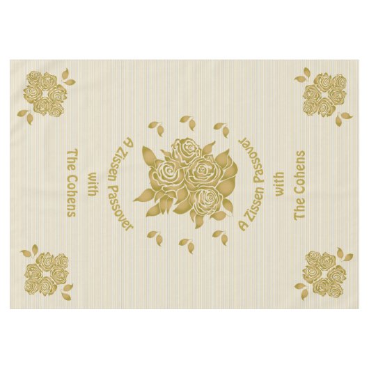 Pessach 60/84" Tabletecloth "Personalisiertes Sede Tischdecke (Vorderseite (Horizontal))