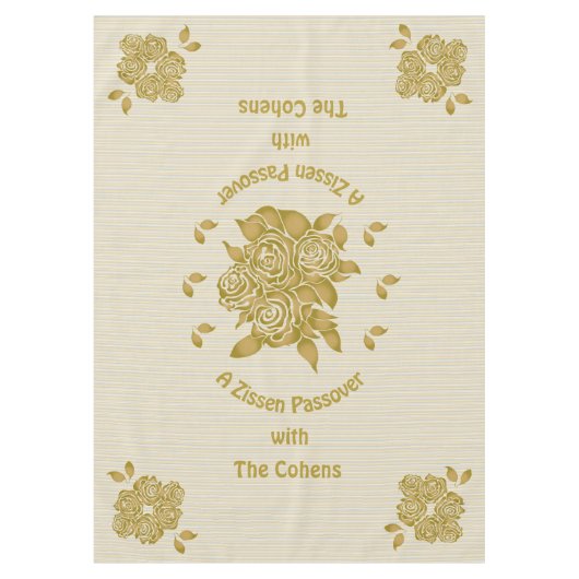 Pessach 60/84" Tabletecloth "Personalisiertes Sede Tischdecke (Vorderseite)